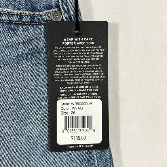 Hudson Jeans Sloane Long Cut Off Short in Worn Vanquish | Size 26 - Picture 11 of 11